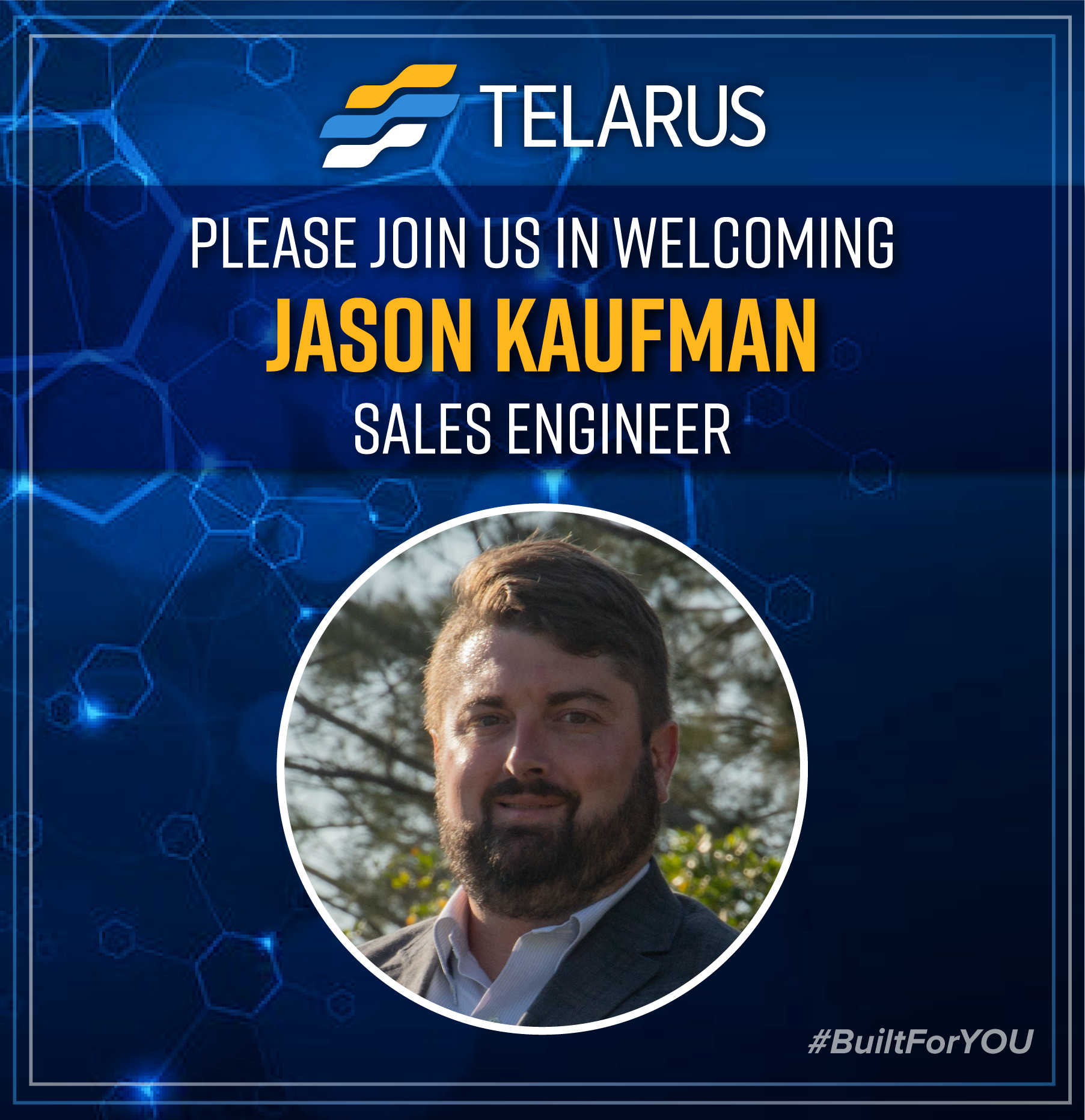 Telarus Hires Jason Kaufman as New Sales Engineer for the Southeast Area